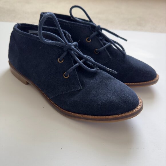 Steve Madden Droid Navy Blue Lace-Up Booties - Picture 4 of 10